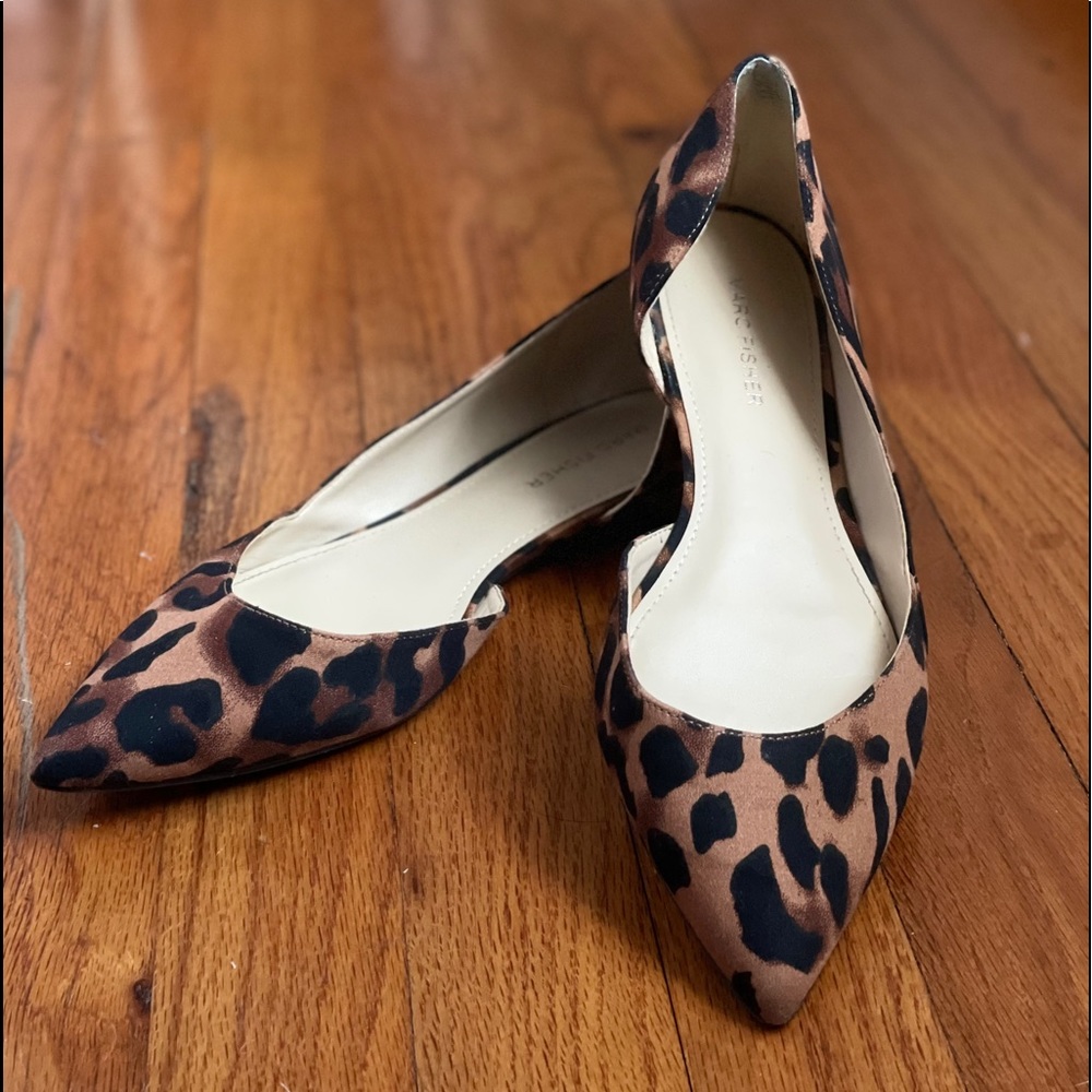 Marc Fisher Leopard Flat Sz 8